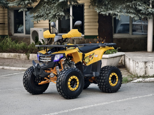 Квадроцикл детский R - MOTO (Р - Мото) Lion 125 A жёлтый (машинокомплект) | Мототека